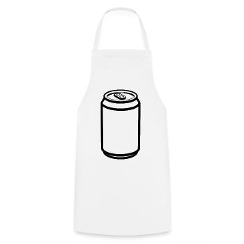 Soda can - Cooking Apron - white - Front - AI Model Male 185 dark (185cm)