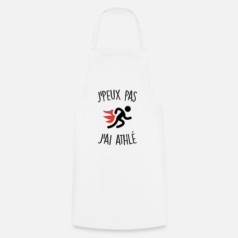J'peux pas j'ai athlétisme - Tablier de cuisine - blanc
