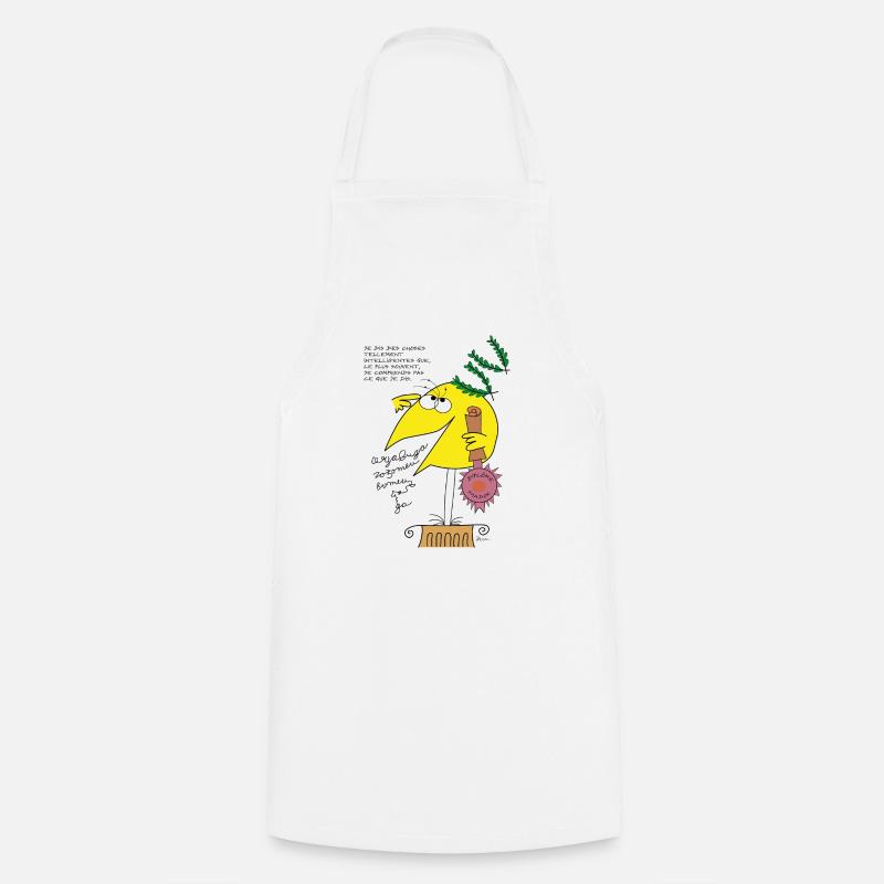 Intelligence Shadok - Tablier de cuisine - blanc