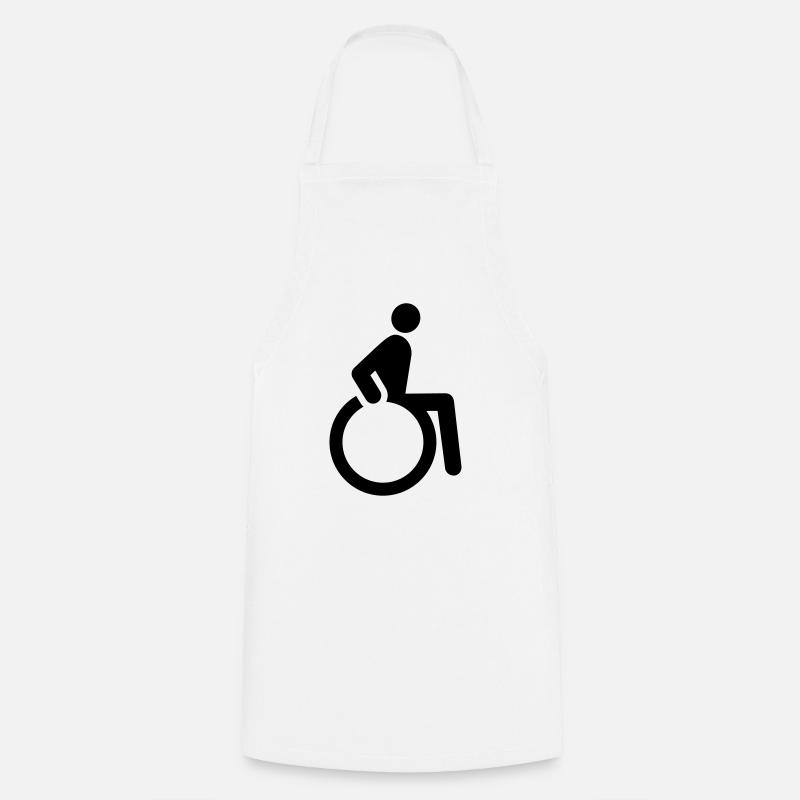 Wheelchair - Cooking Apron - white