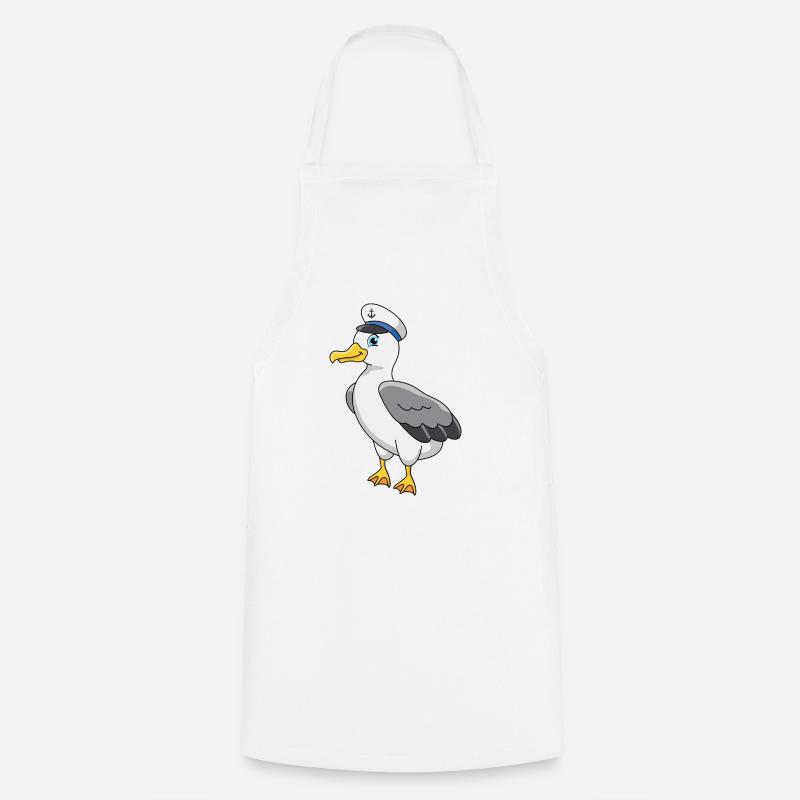 Möwe - Kochschürze - Weiß