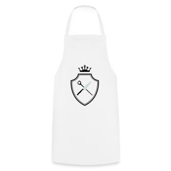 Koch Symbol - Cooking Apron - white - Front - AI Model Male 185 dark (185cm)