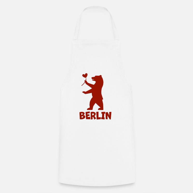 Berlin Berlin Bear - Cooking Apron - white