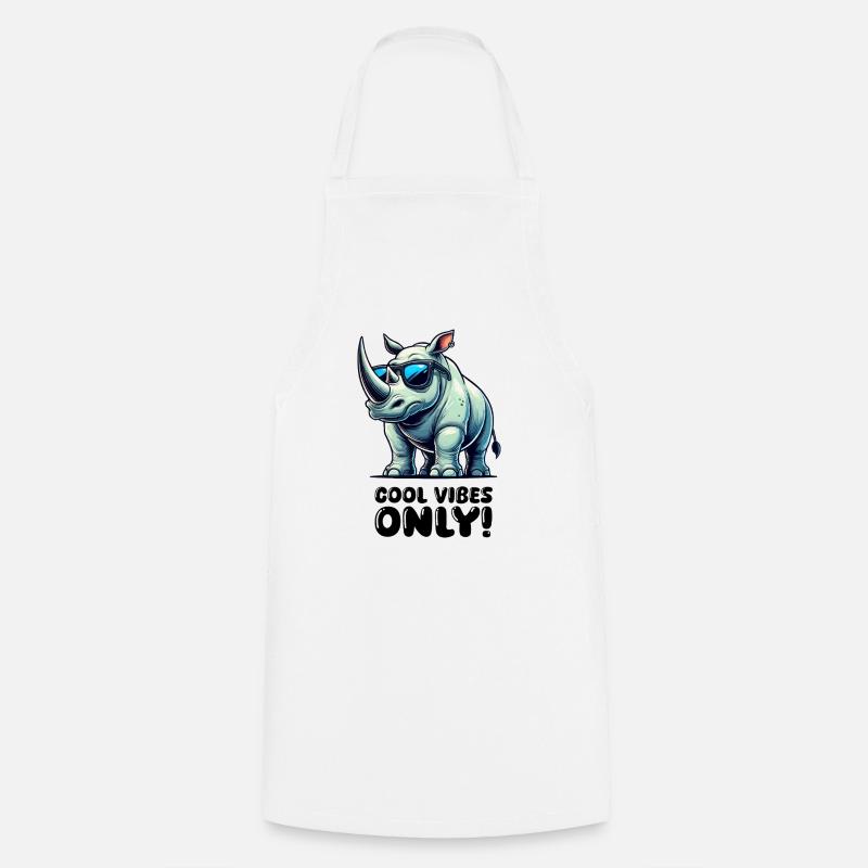 Bande dessinée Rhino - Tablier de cuisine - blanc