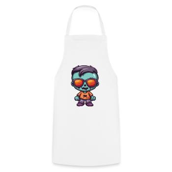 Zombie Halloween Cool - Tablier de cuisine - blanc - Devant - AI Model Male 185 dark (185cm)