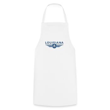 T-shirt de fan de Louisiane – Parfait pour les fans ! - Tablier de cuisine - blanc - Devant - AI Model Male 185 dark (185cm)