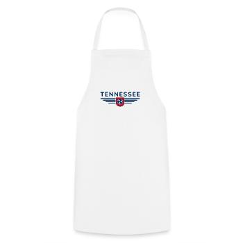 T-shirt de fan du Tennessee – Musique et amour de la maison - Tablier de cuisine - blanc - Devant - AI Model Male 185 dark (185cm)