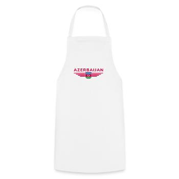 Azerbaijan Design – For Fans & Travelers - Cooking Apron - white - Front - AI Model Male 185 dark (185cm)