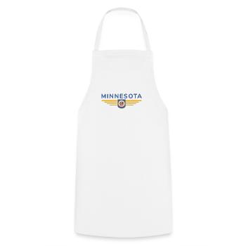 Minnesota Fan T-Shirt – Parfait pour les fans ! - Tablier de cuisine - blanc - Devant - AI Model Male 185 dark (185cm)