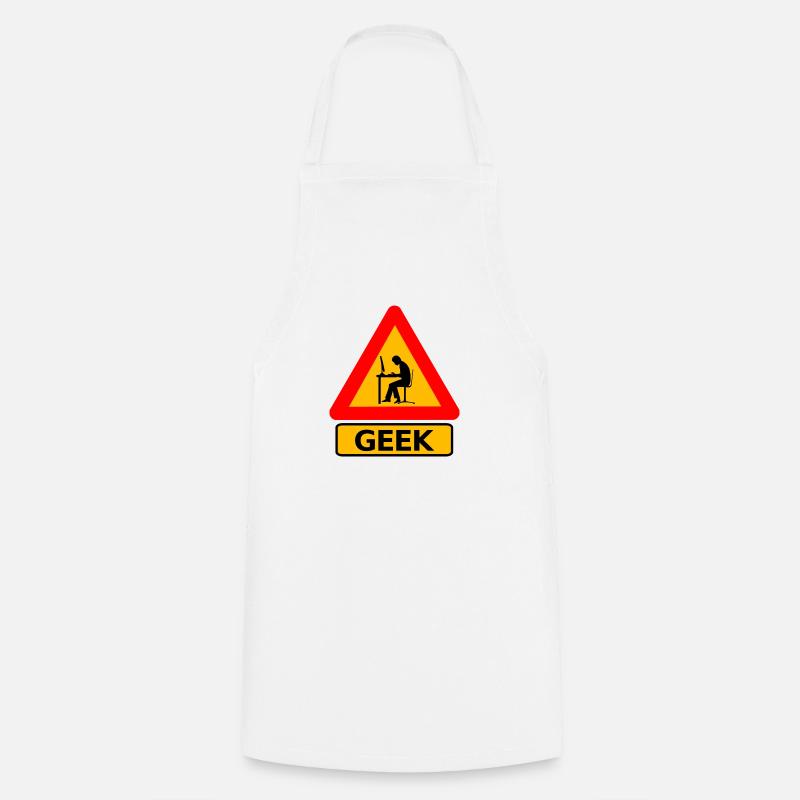 Geek - Cooking Apron - white