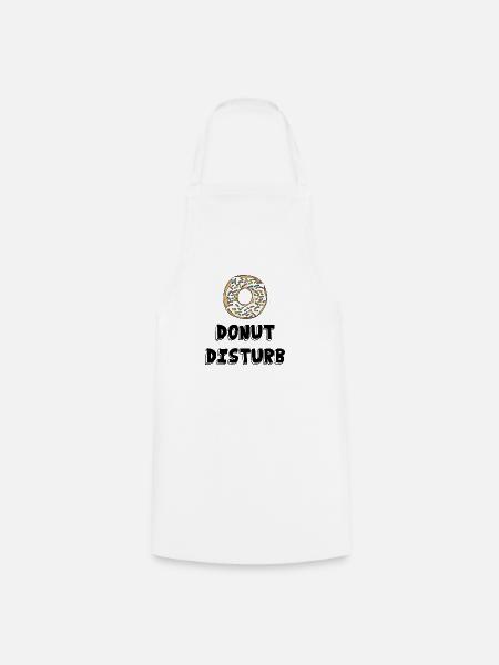 Donut disturb /Geschenk Idee - Kochschürze - Weiß