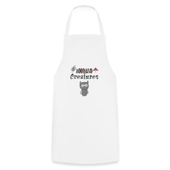 Forest Dweller Owl Night Sweet Clipart Gift - Cooking Apron - white - Front - AI Model Male 185 dark (185cm)