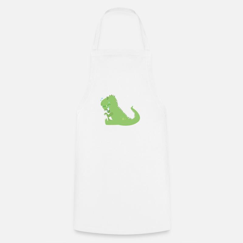 Dino - Kochschürze - Weiß