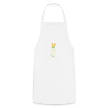 Purrito - Cats burrito purr cat kitten - Cooking Apron - white - Front - AI Model Male 185 dark (185cm)