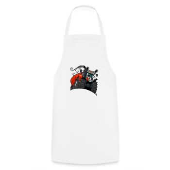 0482 steyr - Cooking Apron - white - Front - AI Model Male 185 dark (185cm)