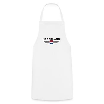 Pays-Bas Fan Outfit Design T-Shirt - Tablier de cuisine - blanc - Devant - AI Model Male 185 dark (185cm)
