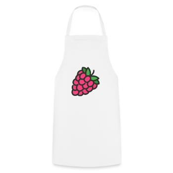 raspberry rasperry fruit veggie vegetables fruits14 - Cooking Apron - white - Front - AI Model Male 185 dark (185cm)