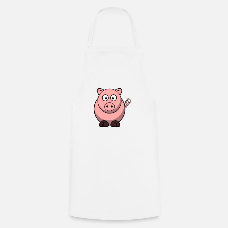 Pig - Cooking Apron - white