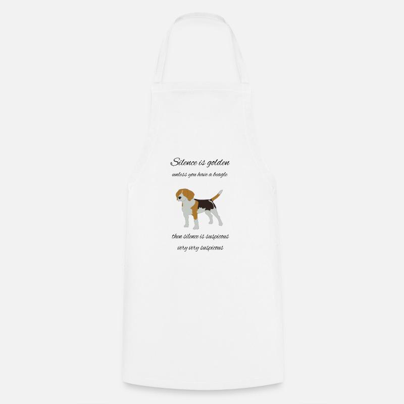 Beagle - Kochschürze - Weiß