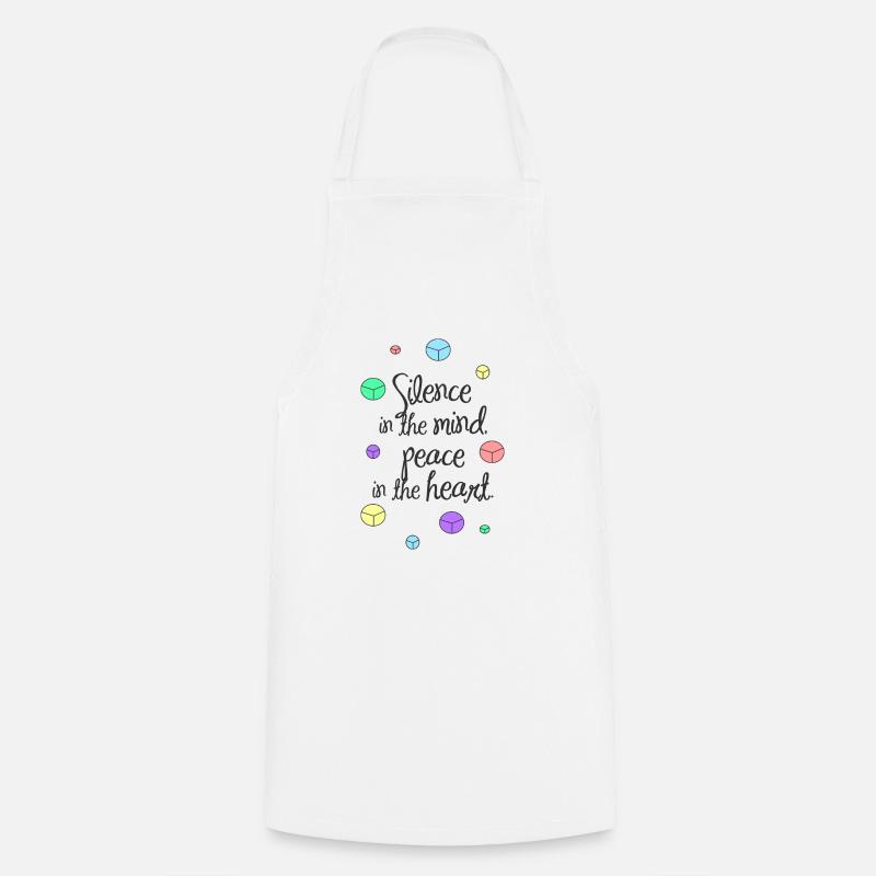 Peace - Cooking Apron - white
