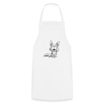 I am Berger Blanc Suisse - Cooking Apron - white - Front - AI Model Male 185 dark (185cm)