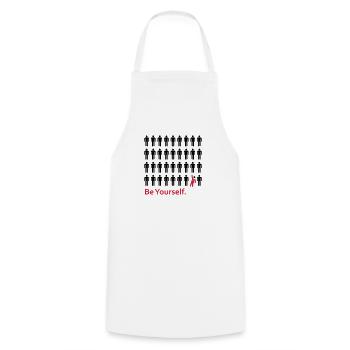 Soyez vous-même - Tablier de cuisine - blanc - Devant - AI Model Male 185 dark (185cm)