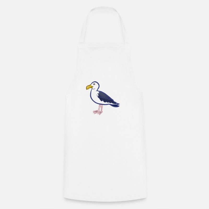 Möwe - Kochschürze - Weiß