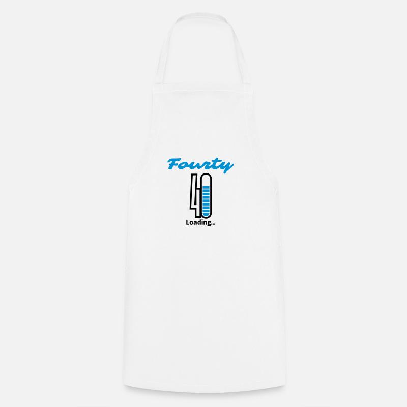 Fourty Loading ... - Cooking Apron - white