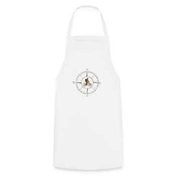 cycling - Cooking Apron - white - Front - AI Model Male 185 dark (185cm)