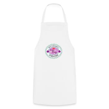 Baby Kid Child Mom: most wonderful babysitter - Cooking Apron - white - Front - AI Model Male 185 dark (185cm)