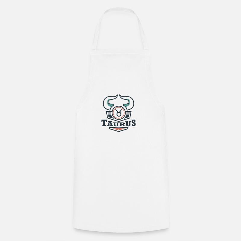Star sign Taurus Taurus May June gift - Cooking Apron - white