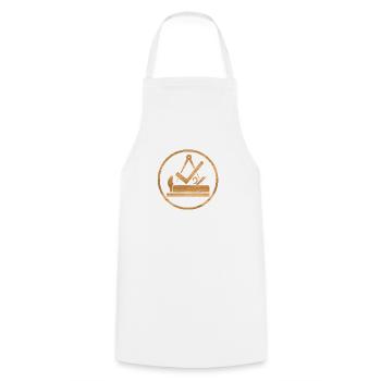 114009430 140746575 TISCHLER LOGO - Cooking Apron - white - Front - AI Model Male 185 dark (185cm)