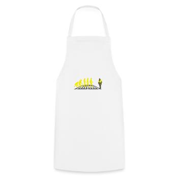Schülerlotse Evolution Gift help school - Cooking Apron - white - Front - AI Model Male 185 dark (185cm)