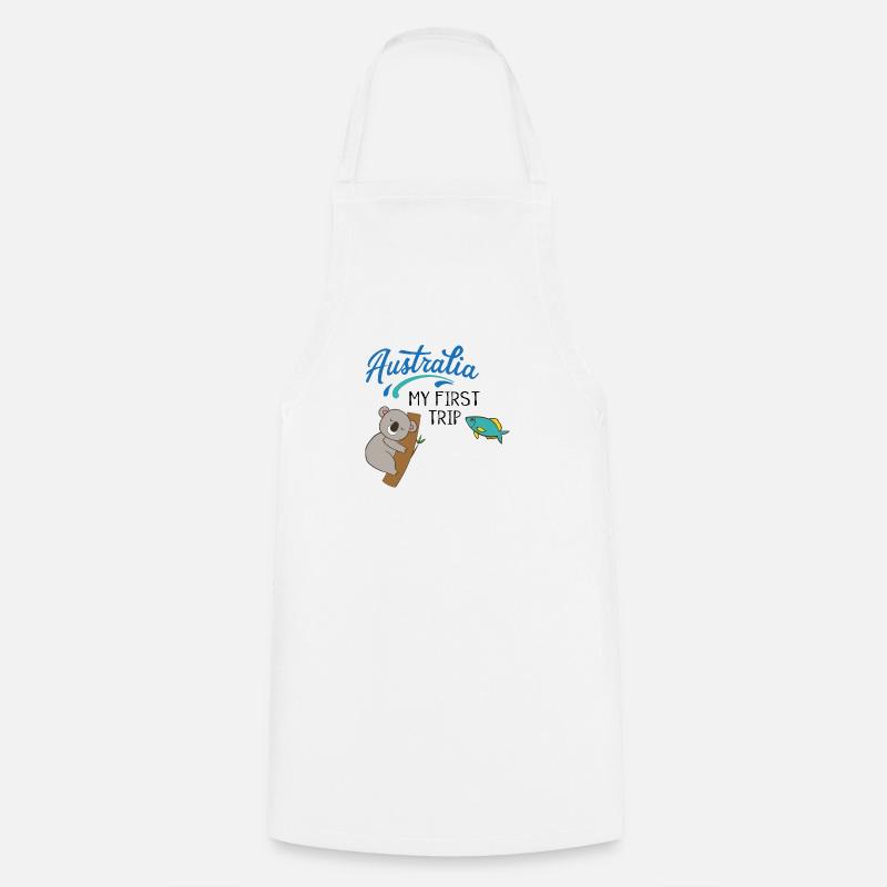 Australie - Tablier de cuisine - blanc