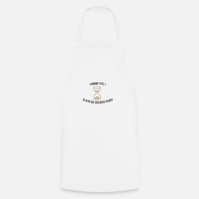 Faisons vite ! - Tablier de cuisine - blanc