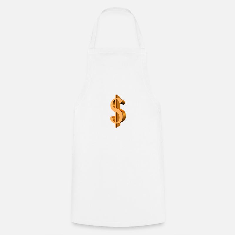 dollar - Cooking Apron - white