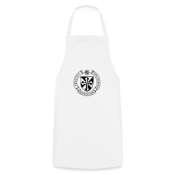 Laudare Benedicere Praedicare Latein Geschenk - Kochschürze - Weiß - Vorne - AI Model Male 185 dark (185cm)