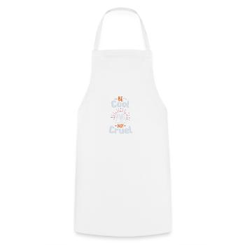 Be Cool Shirt - shake hands black - Cooking Apron - white - Front - AI Model Male 185 dark (185cm)