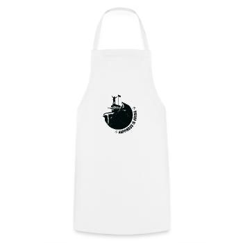 Happiness is HIKING Hiking Mountain Gift Mountains - Cooking Apron - white - Front - AI Model Male 185 dark (185cm)
