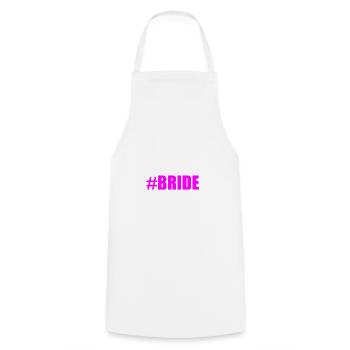 SAME PENIS FOREVER BRIDE Gift Idea Motif Design - Cooking Apron - white - Front - AI Model Male 185 dark (185cm)