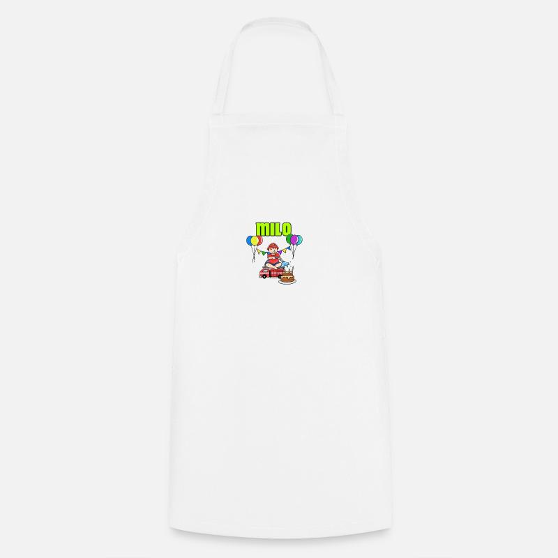 Firefighters Milo Gift - Cooking Apron - white