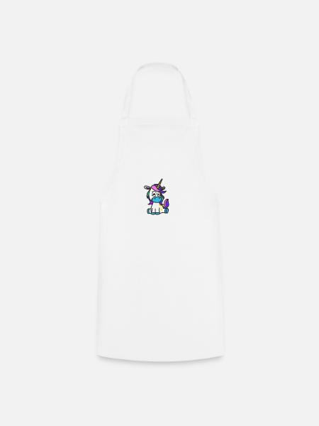 Shop Cute Dont Stop Believing Unicorn Design - Kochschürze - Weiß