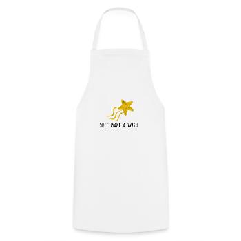 Just make a wish dream shooting star gift idea - Cooking Apron - white - Front - AI Model Male 185 dark (185cm)