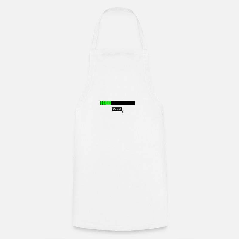 S'IL VOUS PLAÎT ATTENDRE DANS LA PENSÉE Idée Cadeau Design Thème - Tablier de cuisine - blanc