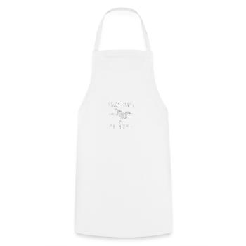Les oiseaux me font heureuse idée cadeau d'amour des oiseaux - Tablier de cuisine - blanc - Devant - AI Model Male 185 dark (185cm)