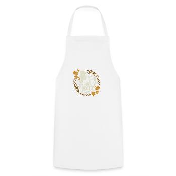 buveurs de bière rétro homme t-shirt - Tablier de cuisine - blanc - Devant - AI Model Male 185 dark (185cm)