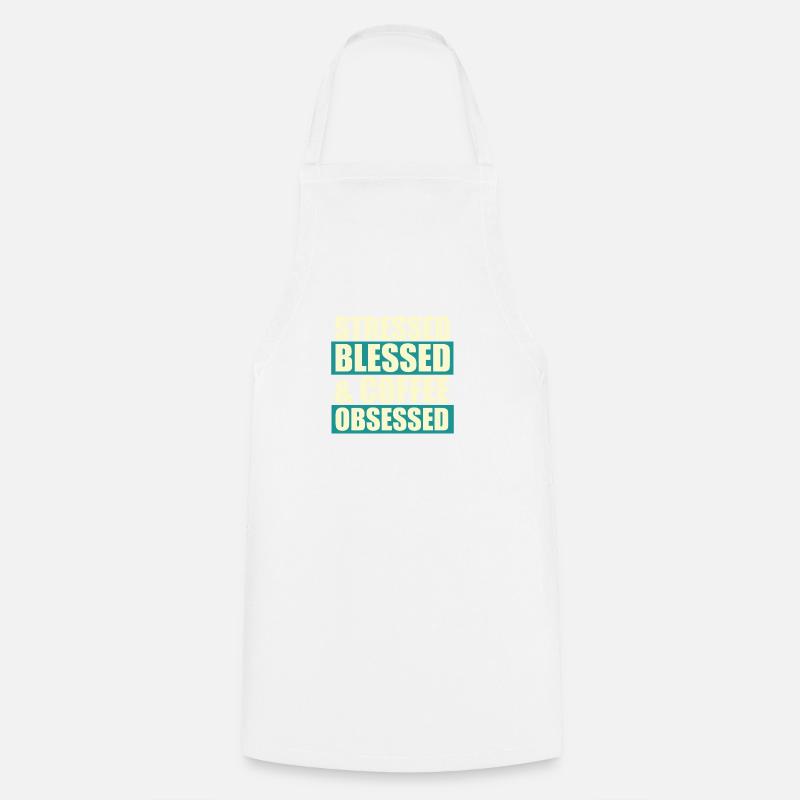 Stressed blessed - Cooking Apron - white