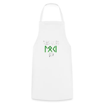 What would Loki do? Valhalla saying gift idea - Cooking Apron - white - Front - AI Model Male 185 dark (185cm)