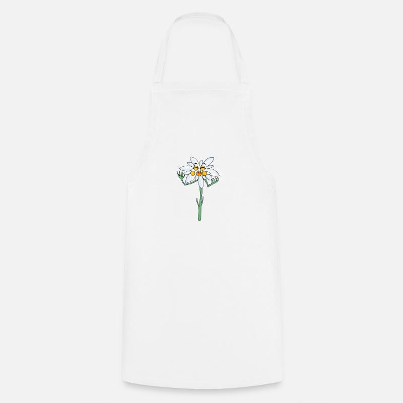 edelweiss - Tablier de cuisine - blanc