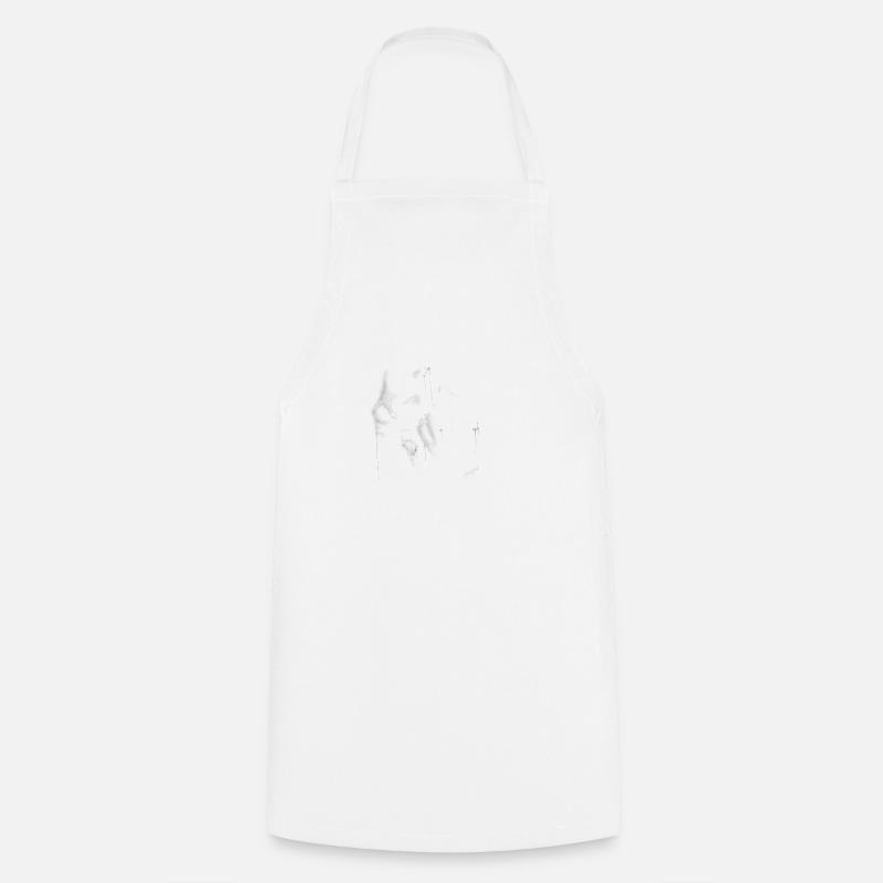 guitare - Tablier de cuisine - blanc